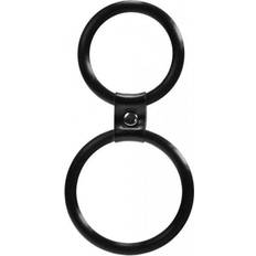 Dream Toys män saker dubbel kukring, diameter ca 4,0 cm plus 5,0 cm, svart