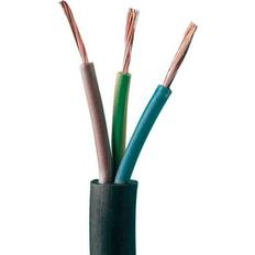 Lemvigh-Müller Elkabler Lemvigh-Müller Plastkappeledning H05 Vv-f 3g0,75 Sort R50