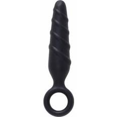 Dark Stallions Silicone Butt Plug Black 3.5in