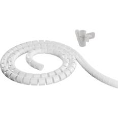 Cable cover white Deltaco Kabelskjulere i nylon, 25mm diameter, værktøj, 2,5m, hvid