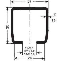 Nord Tech Skinne profil C 1,5 milimeter-4 meter, s1 a