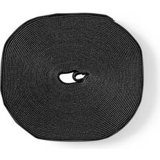Klettverschluss Nedis Klettbandrolle für Kabel 910 x 1.6 cm Schwarz Unisex