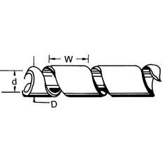 Nedis Kabel Rør 100 mm 10.0 Sort