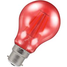 E27 - Red LED Lamps Crompton LED Filament GLS 4.5W Red BC-B22d