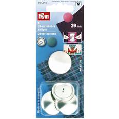 Prym Ueberziehbare Knoepfe ohne Werkzeug MS 29 mm Silberfarbig