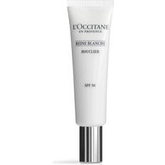 Sonnenschutz & Selbstbräuner L'Occitane Reine Blanche Illuminating UV Shield SPF50