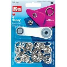 Prym Nähfrei-Druckknöpfe Jersey 18 mm silber