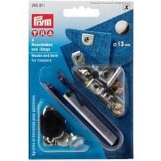 Schnallen Prym Nähfrei-Hosenhaken und Stege ST 13 mm silberfarbig/brüniert