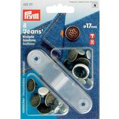 Prym Jeansknopen Bloem 17mm Oudmessing 8st