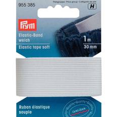 Joustavat Nauhat Prym Resori Pehmeä 30,0 mm x 1 m Valkoinen