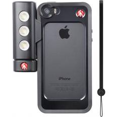 Iphone 5s cover Manfrotto KLYP Støddæmper til mobiltelefon polykarbonat, termoplastisk polyuretan (TPU) sort for Apple iPhone 5, 5s