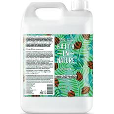 Faith in Nature Natural Coconut Hand & Body Lotion, Hydrating, Vegan & Cruelty Free, No SLS or Parabens, 5L Refill Pack