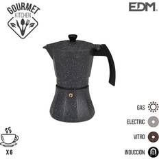 Cafeteras Edm Cafetera De Aluminio 6 Tazas Para Induccion