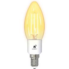 E14 smart bulb Qnect Smart bulb, E14, C35, CCT, WiFi, Filament