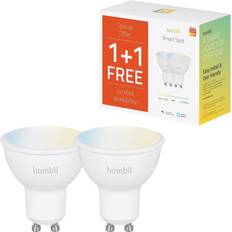 Gu10 til e14 Hombli LED Leuchte/Spot HBPP-0104, 2er Set, Weiß