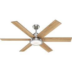 Hunter ceiling fan light kit with remote control Hunter 60" Warrant Ceiling Fan With Light Kit