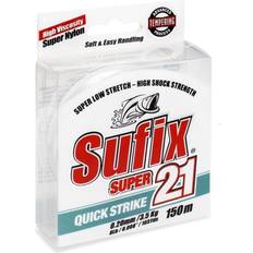 White Fishing Lines Sufix Super 21 Quick Strike Clear, 0.20