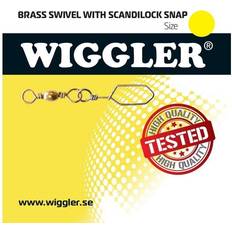 Scandilock Wiggler Scandilock beteslås med lekande 11 kg stl. 14 mässing 10-pack