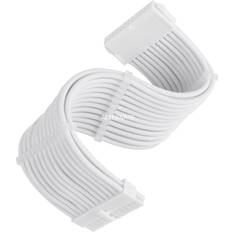 Silverstone Technology power supply extension cable SST-PP07E-MBW-V2, 24pin ATX (white, 30cm)