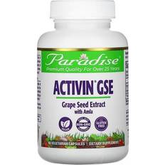 Paradise Herbs ActiVin, Grape Seed Extract, 90 Vegetarian capsules 90 pcs