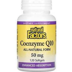 Natural Factors Coenzyme Q10, 50 mg, 120 Softgels 120