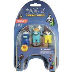 Among us legetøj Among Us Among Us 3-pack Crewmates samlefigurer brun, grøn og lilla 7 cm
