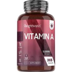 WeightWorld Vitaminer & Mineraler WeightWorld A-vitamin Kapslar 3500 mcg 365 kapslar Få 1-års förbrukning naturlig A-vitamin