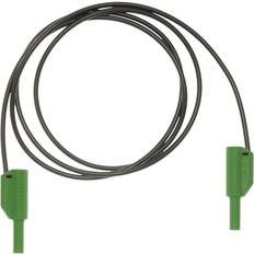 Metrel A 1341 Sikkerhedsprøveledning [Bananstik 4 mm Bananstik 4 mm] 1.50 m Sort, Grøn 1 stk