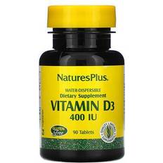 NaturesPlus Vitamin D3 400 IE vattenlöslig 90 tabletter (44,9 g)