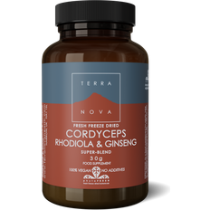 Vitamins & Supplements Terranova Cordyceps, Rhodiol & Ginseng, 50 Capsules 50 pcs