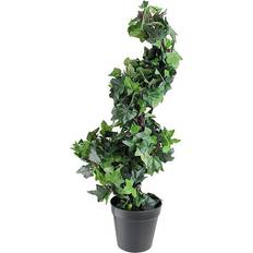 Interior Details Northlight Potted Ivy Spiral Topiary Artificial Plant