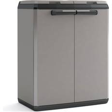 Keter Recycling Cabinet âSplit Basicâ Grey and Black 85 cm