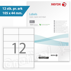 Xerox Mærkningsmaskiner & Etiketter Xerox multi etiket A4 105x44mm, 100 ark