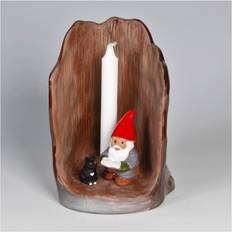 Tomte rolf berg Rolf Berg Tomten i Stubben, Ljus Prydnadsfigur 25cm