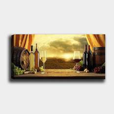 Sisustusyksityiskohdat Furniturebox Canvastavla YTY Food & Beverage Flerfärgad 120x50 cm Framed Art