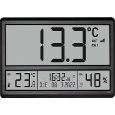 Digitalt Vægure TFA Dostmann 60.4523.01 Radio 360 mm x 235 mm x 28 mm Sort Stort display Vægur