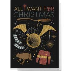 Noël Cartes & Invitations Harry Potter All I Want For Christmas Greetings Card Standard Card