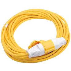 Yellow Electrical Cables Draper 110V Extension Cable (14M x 2.5mm) (17571)