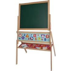 Eichhorn Double Sided Magnetic Whiteboard with Wooden Easel by Simba 66 x 110 cm