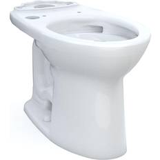 Toilets Toto Drake 24 1/2" Universal Height Tornado Flush Elongated Front Toilet Bowl with Washlet Connection in Cotton White, C776CEFGT40.10#01