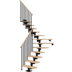 Trappor & Räcken Dolle Cork Book Step 1/4 Curved Classic III Railing 5083099-0100