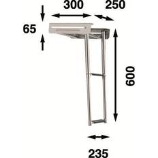 Peke båtsystem Båtsystem Stege för peke, bkt72-250, för 60922