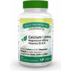 D3 k vitamin Health Thru Nutrition Calcium 1000 Mg And Magnesium 400 Mg With 100iu D3 & K 360 Softgels