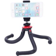 Fotopro Camera Tripods Fotopro UFO 2 Flexible Tripod with Smartphone and GoPro Adapter, Black/Red