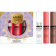 Nyx set NYX Professional Makeup Butter Gloss Trio Gift Set Sugar Glass, Crme Brulee & Cinnamon Roll