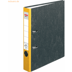 Herlitz Ordner maX.file natur A4 5cm gul overskyet