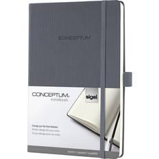 Grau Notizblöcke Sigel CO658 Notebook, ca. A5, Squared, Hardcover, Dark Grey, CONCEPTUM