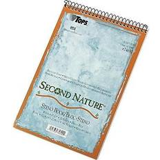 Tops Second Nature Spiral Reporter/Steno Book, Gregg, 6 x 9, White, 70 Sheets