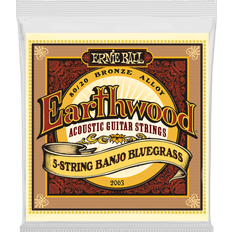 Ernie Ball 2063 Jeu de 5 cordes Earthwood Banjo Bluegrass à boucle