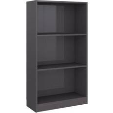 vidaXL 3-Tier Estantería de libros 108cm